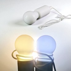 캠핑 무드등 당기는 LED 전구 침대 독서등 조명, 1-전구흰색-백색등, 1개