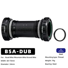 ONIRII 28.99mm 자전거 하단 브래킷 DUB 시리즈 BSA T47 86-92 BB30 스레드 프레스 인 부품 베어링 MTB 로, 1개