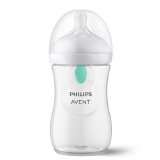 필립스아벤트 아기편한 젖병 SCY673/01 + 3단계 1m+ 젖꼭지, Clear (투명), 260ml, 2개