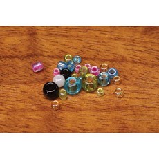 Hareline Tyers 유리구슬? 무지개빛 크리스탈 대형 Hareline Tyers Glass Beads Iridescent Crystal Large, 크기가 큰