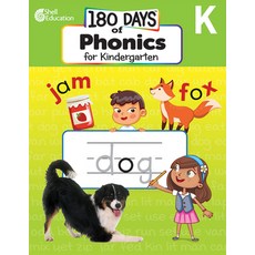 (영문도서) 180 Days of Phonics for Kindergarten: Practice Assess Diagnose Paperback, Shell Education Pub, English, 9781087662558