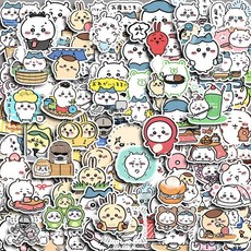 치카와 만화 스티커 100장 오리지널 귀여운 노트 장식 스티커놀이 다꾸 폰꾸 꾸미기, 1개, 치카와 스티커