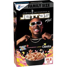 Justin Jefferson's Jettas Mix 시리얼 시나몬 토스트 크런치 딸기 프로스티드 레몬 치리오스 패밀리 사이즈 591.3g20온스 240750, 1개