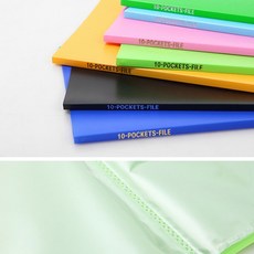 클리어화일 A4 10매 리필속지포함(리필불가), 20권, 백색(반투명)