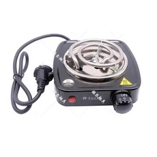 전기곤로 가열판 버너 소형 미니 대형 핫플레이트 곤로, 스몰 블랙 편탄 난로, J. 작은 검은색 평평한 숯불 난로