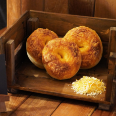 [당일생산] 더기베이글 치즈 베이글 1인 식사대용 부드러운 쫀득한 저당 빵, 1개, 130g