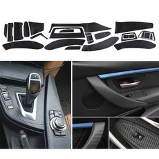 BMW 12-18 F30 F31 F34 335i 專用 3D碳纖維紋內裝貼膜 (已切割), 1個