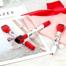 콩콩 자석 보드마카 적색 글라스