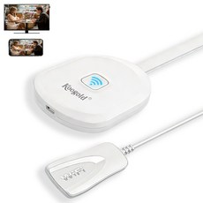 Koogold 5G 듀얼밴드 미라캐스트 동글 MHL 스마트폰 무선미러링 HDMI TV 연결 TVING/유튜브 지원, 1개, HD