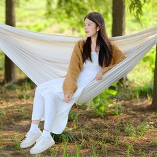 바람 잘통하는 2인용 캔버스 캠핑 차박 해먹 그네 여행용해먹 캠핑감성용품