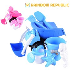 레인보우리퍼블릭 트럭불도저 모래놀이, 핑크, 1개