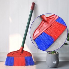 가성비 무난 업소 사무실 플라스틱 빗자루 무난한 마당비 먼지청소 매장, 1개