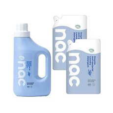 nac nac 酵素抗菌防蹣嬰兒洗衣精 1.2L 1瓶 + 補充包 1.1L 2包, 1組, 3.4L