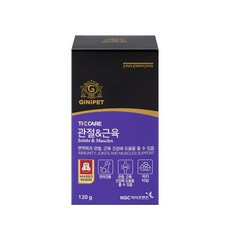 정관장 지니펫 더케어 관절&근육 120g 강아지 더케어 관절과 근육 영양제, 1개, 뼈/관절강화