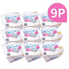 천사점토 벌크 아동용 클레이 점토, 하양, 9개