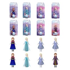 (Disney Frozen) 8 BOX 3 HPL56-986A 마텔 아나운서와 눈의 여왕 미니 인형 아소트, 1개