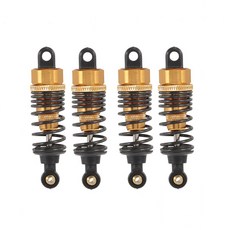 RCXAZ 4pcs RC 자동차 부품 60mm 금속 충격 흡수 장치 댐퍼 10 HSP at, gold 4pcs