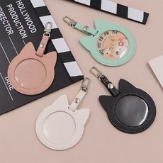 吧唧掛件包保護套收納套胸章展示動漫周邊配件外出小包透明徽章, 1個, 粉色,58MM可愛吧唧【只發掛扣】