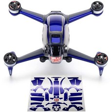 WRAPGRADE DJI FPV 호환 스킨 | 액센트 컬러 (캐리비안 블루) 235419, 스트라토스피어 블루