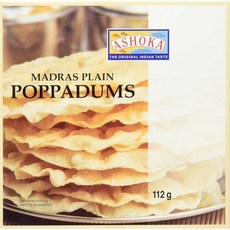 Ashoka 아쇼카 포파덤스 마드라스 플레인 렌틸 밀가루 1개 112g, 112 g (1er Pack), 1