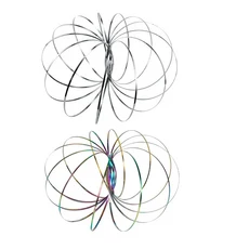 스틸 스테인레스 장난감 밴드 플로우 마술 손목 액체, 2pcs