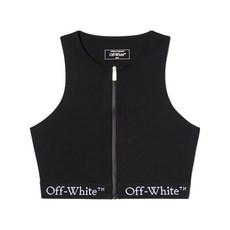 오프화이트 로고 밴드 로잉 탑