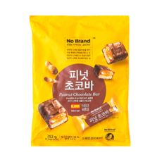 노브랜드 [노브랜드] 피넛 초코 바 252gx2, 2개, 252g