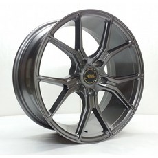 FK鋁圈 15吋 4/100 EP59783 亮鐵灰鋁合金輪圈 提升操控性與安全性 多款車型適用, 1個