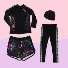 DP 주니어 래쉬가드 남아 여아 생존수영복 레쉬가드 4종세트