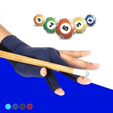 미끄럼방지 오픈형 오른손 키밍 당구 장갑 왼손 4839YS mar*03624Ue, 왼손 오픈, 왼손 오픈_블랙, 1개