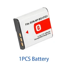 NP-BG1 카메라 배터리 충전식 소니 DSC W300 W210 H70 HX5C 용 1400mAh, 02 1PCS Battery