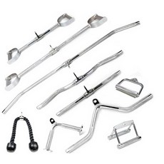 헬스장 그립 로프 삼두 푸쉬다운 스트랩 손잡이 이두, 상세페이지 참고, 148솔리드하이롱폴116cm