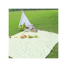 봄느낌 가득 접이식 나들이 방수 피크닉 매트 2color, 레몬옐로우