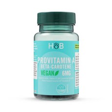 영국 홀랜드앤바렛 Holland & Barrett Beta-Carotene 비건 베타카로틴 6mg, 4개, 120정