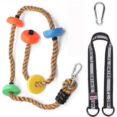 어린이집 줄사다리 스트랩 행잉 그네 균형잡기 스윙 코어 사다리, 1개, 컬러풀 24cm스트랩+호리병버클포함 A