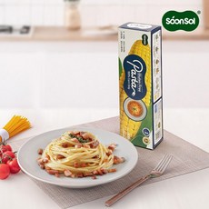 순솔 100% 콘파스타 1팩 파스타면 글루텐프리 링귀니면 고단백질 다이어트면, 1박스, 500g