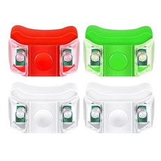 보트 LED 요트 조명 자전거 모터보트 4XLED 사냥 보트용 내비게이션 낚시용 야간, 1 Red1 Green2 White