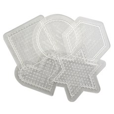 좋은 국산모양판으로 좋은 작품 만드는 기본도형(사각 육각 원 별 하트)모양판 5종세트_사은품_기름종이와 도안(패턴지) 모양판5종을 함께 드려요!!, 1개