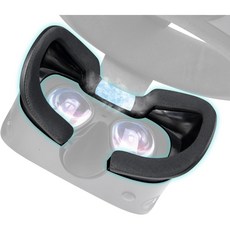 SOULWIT 쿨링 젤 페이스 쿠션 커버 교체 키트-호환 오큘러스 리프트 S Oculus Rift S용 누수 방지 코 패드 VR 액세서리, 1개, CG-Black