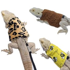 도마뱀 겨울옷 하네스 파충류 목줄 가슴줄 산책 FXWD27C0A, 브라운