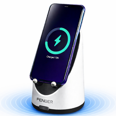 [무설정] 0.1초 즉시연결 블루투스 스피커 무선충전 포함, 그레이, 무설정 즉시연결