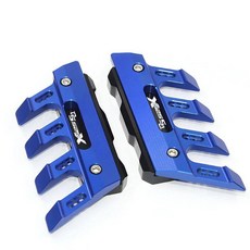 프론트 포크 프로텍터 펜더 슬라이더 머드 가드 오토바이, 1개, 3. Blue-DS525X