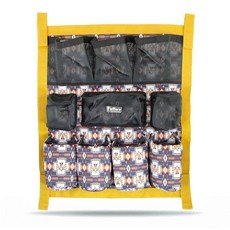 Jeffers Expression 트레일러 도어 캐디 - 말 용품 그루밍 도구 물병용 승마 압정 정리함 - 스톨 및 헛간용 걸이용 스트랩이 있는 패딩 포켓 - 승마 투알, 썬더버드