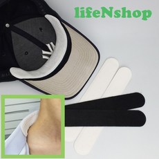 라이프엔 모자 땀흡수패드 등산 운동용 캡가드 모자땀자국 황변방지패드 10개입, 1개