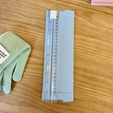 귀여운 다기능 저널 종이 커터 DIY 학생 수제 A5 양방향 나이프 아트 도구 편지지 용품, blue, 1개