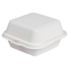 帕皮魯斯 一體式漢堡容器 白色 B-003, 1個, 50入