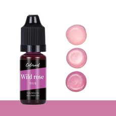 亞馬遜 色精 蠟燭染色 色液 5代大豆蠟色素 手工DIY 蠟燭專用 36色新款 蠟燭色精 FH0015, 野玫瑰;10ml, 1個