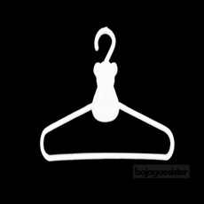 보조개자매 인형 옷걸이 10개 인형옷보관