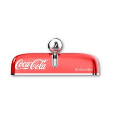可口可樂臨時停車號碼牌 汽車通用 汽車擺件 高級感新款 挪車電話 臨時停車電話號碼牌, 可樂紅, 1個