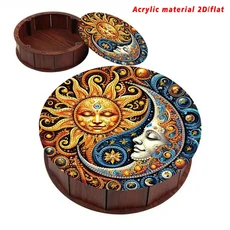 성인용 꽃 예술 단어 다이아몬드 페인팅 - 조합 문자 풀 모자이크 키트 DIY 추상 벽 장식, 01 Round 20X20CM, 03 FDX4970